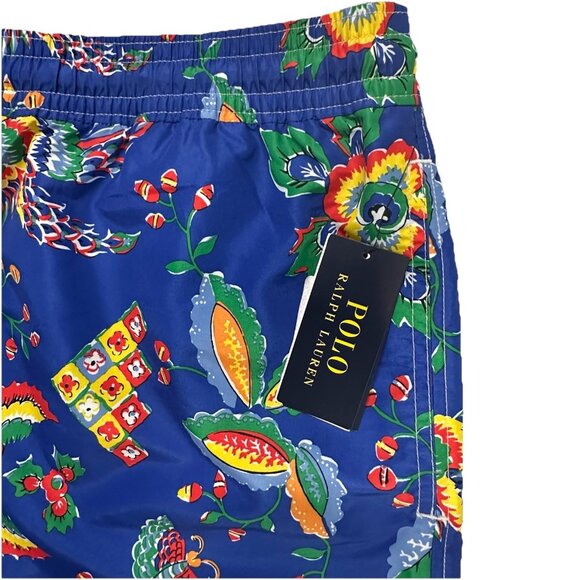 Polo Ralph Lauren Men’s 3XLT Swim Trunks Lined Shorts Pockets Drawstring Floral - Picture 4 of 11